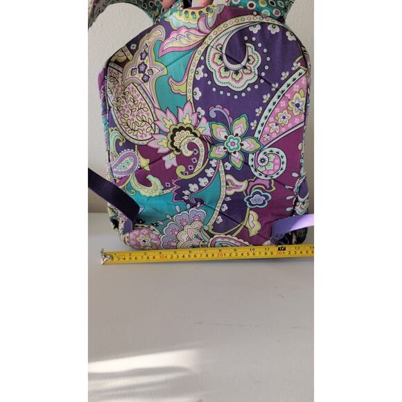 Vera Bradley Campus Backpack Heather Purple Paisley quilted Bookbag school